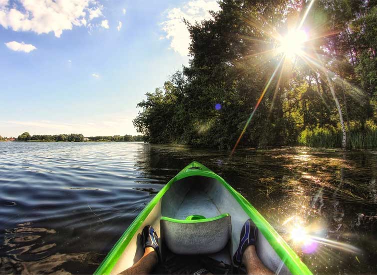 Kayaking in the bay