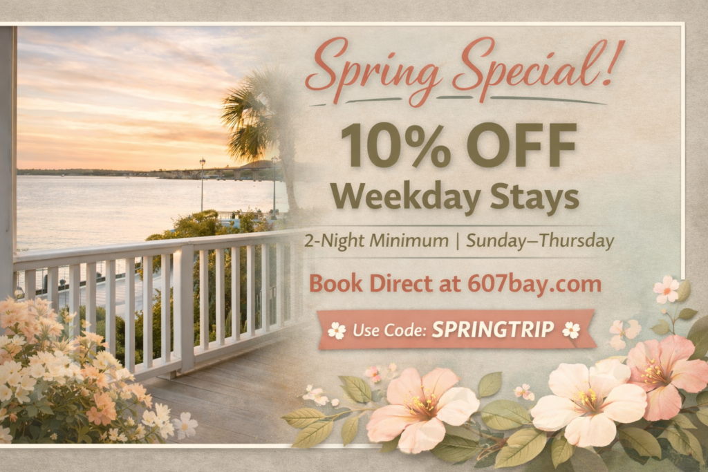 607 Bay spring special 10% off offer weekday stays