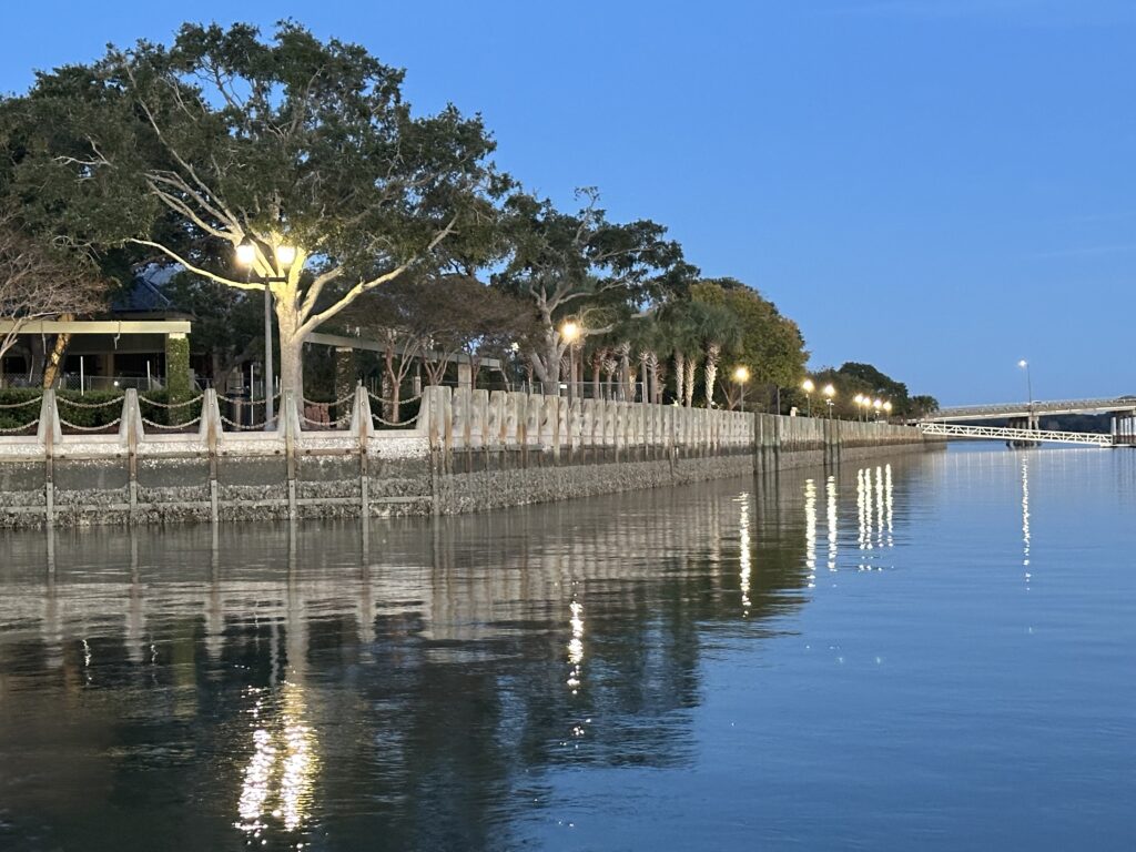 Beaufort SC Waterfront Park evening