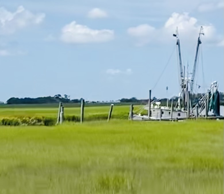 St Helena Island Shrimp Boats Marsh